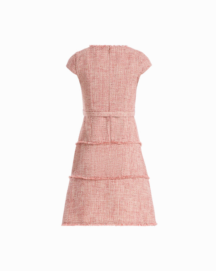 Anne Klein Heritage Tweed Cap Sleeve Dress