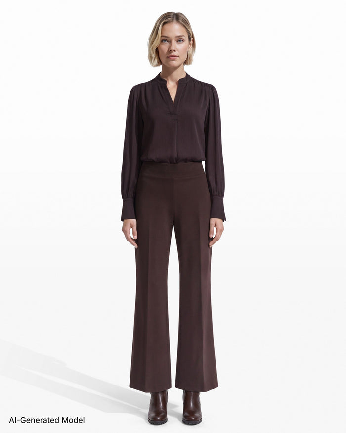 Anne Klein High Rise Wide Leg Pant