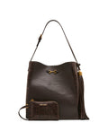 Anne Klein Espresso/Espresso Multi Horsebit Tassel Hobo Bag