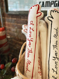 I Love You This Much - Pillow: Red