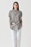 Isabela Voile Kaftan - Steel
