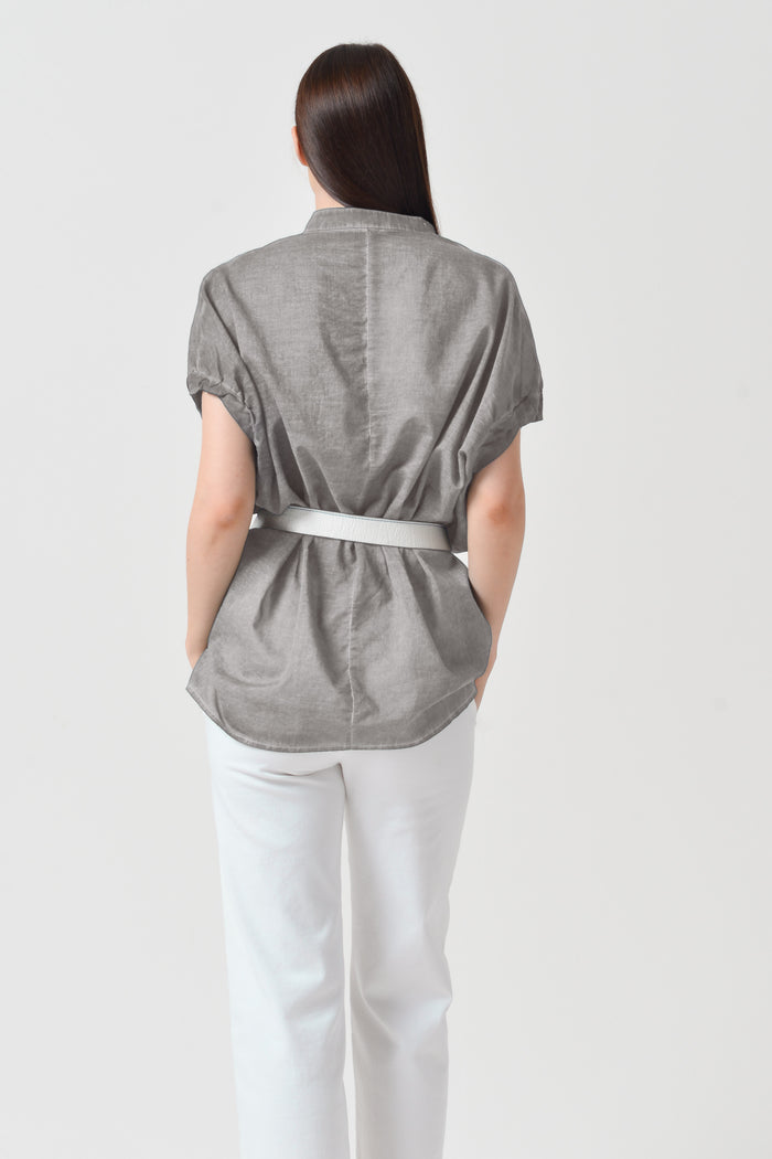 Isabela Voile Kaftan - Steel