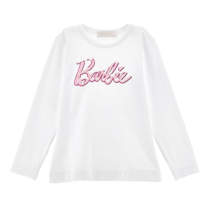 Ivory 'Barbie' Logo LS Top
