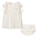 Ivory Broderie Anglaise Dress & Bloomers
