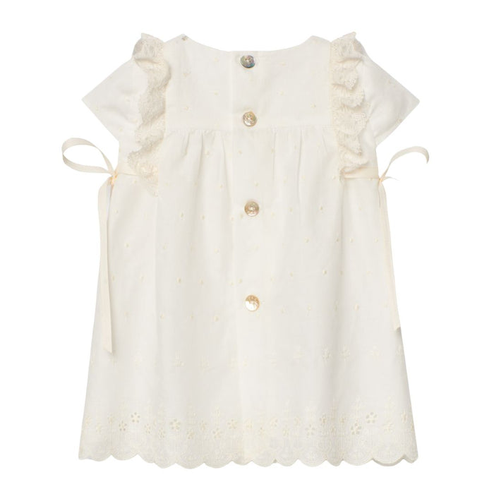 Ivory Broderie Anglaise Dress & Bloomers