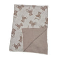 Ivory & Brown Teddy Blanket