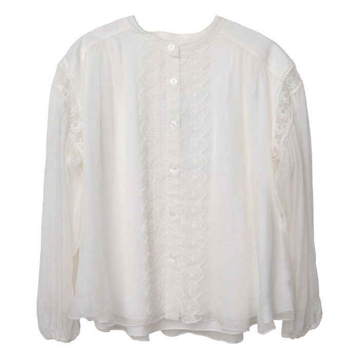 Ivory Chloe 100% Silk Blouse