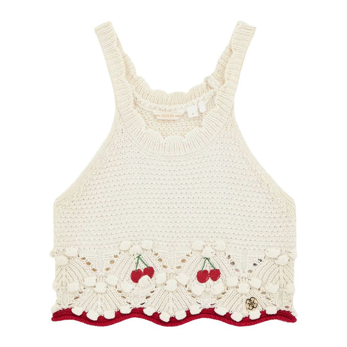 Ivory Crochet Shorts Set