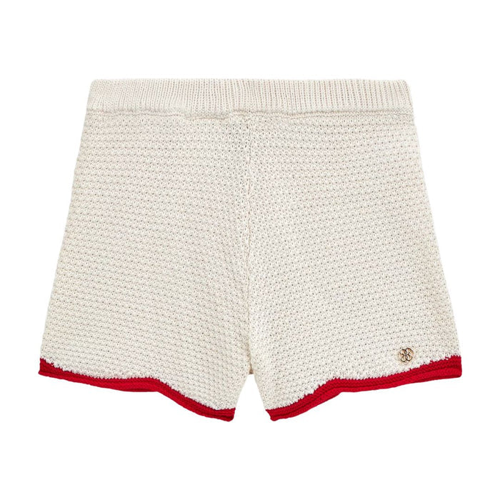 Ivory Crochet Shorts