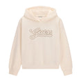 Ivory Diamanté Chain Logo Hoodie