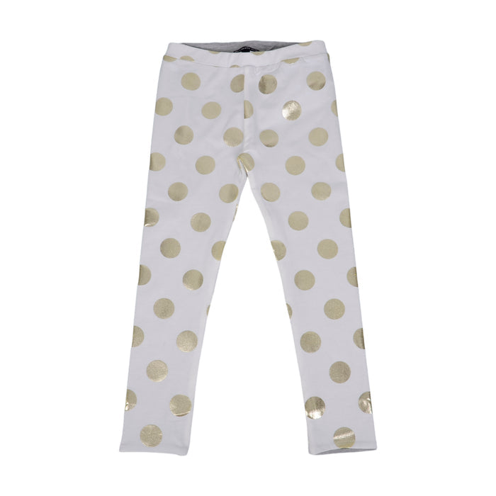 Ivory & Gold Reversible Leggings