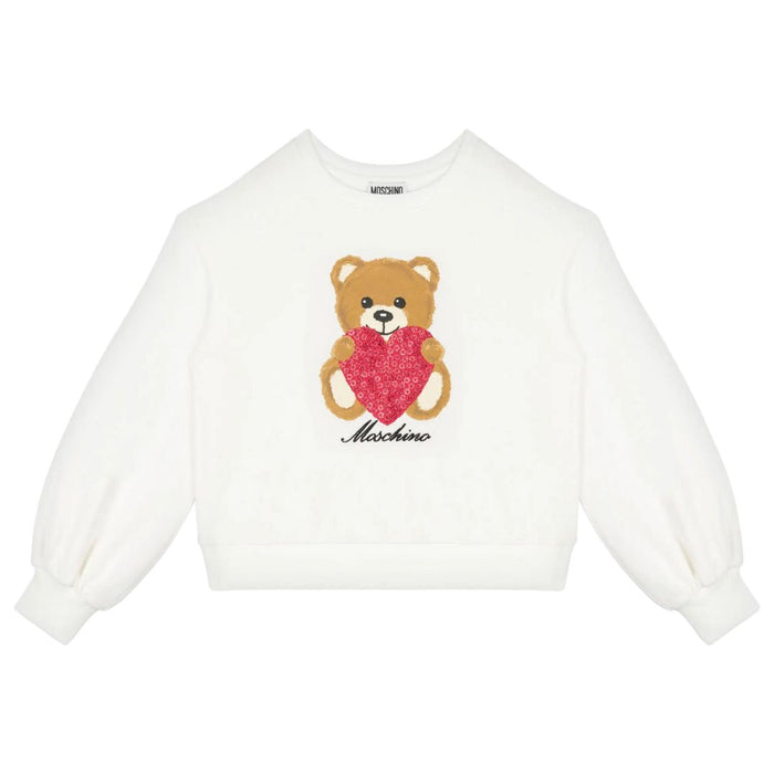 Ivory Heart & Bear Sweatshirt