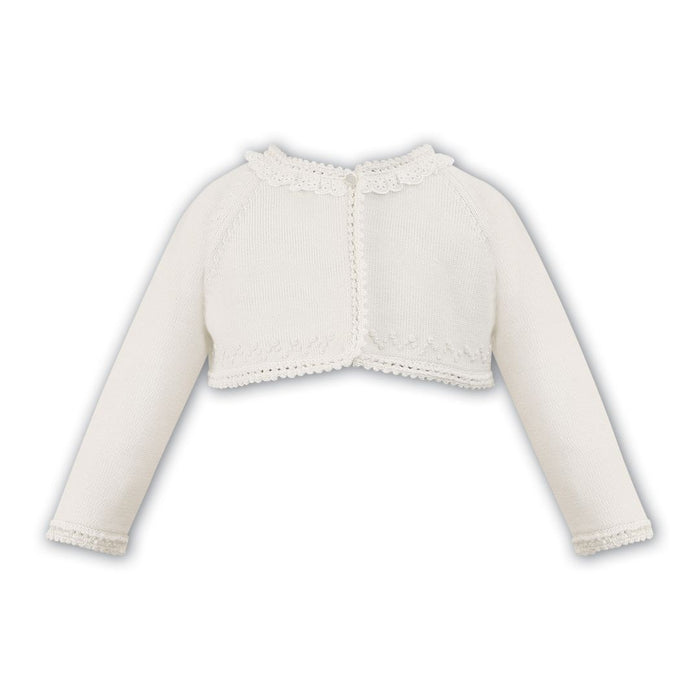 Ivory Lace Collar Cardigan