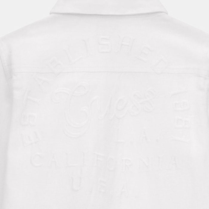 Ivory Linen Mix Over Shirt