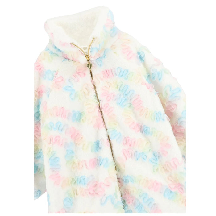 Ivory 'Oscars Pastel' Faux Fur Coat