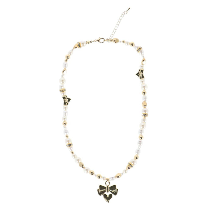 Ivory Pearl & Heart Necklace