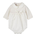 Ivory Textured & Knitted Romper