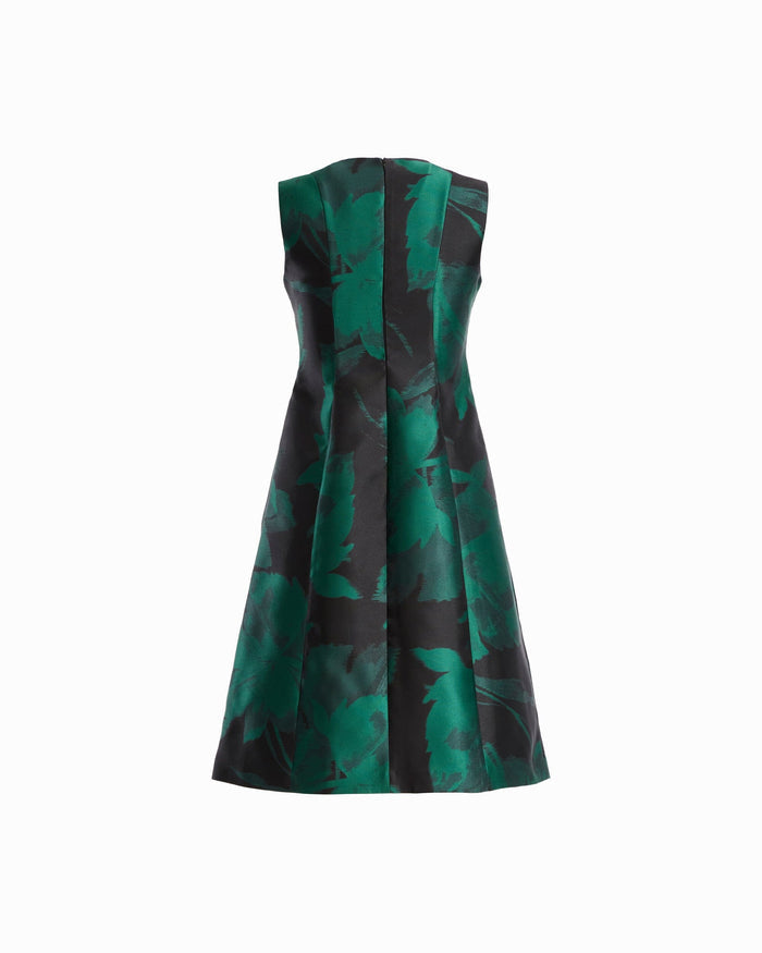 Anne Klein Jacquard Fit and Flare Midi Dress