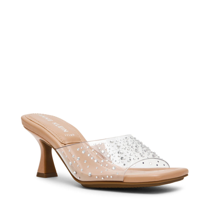 Anne Klein Clear Crystal Jerilyn Heeled Mule