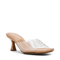 Anne Klein Clear Crystal Jerilyn Heeled Mule