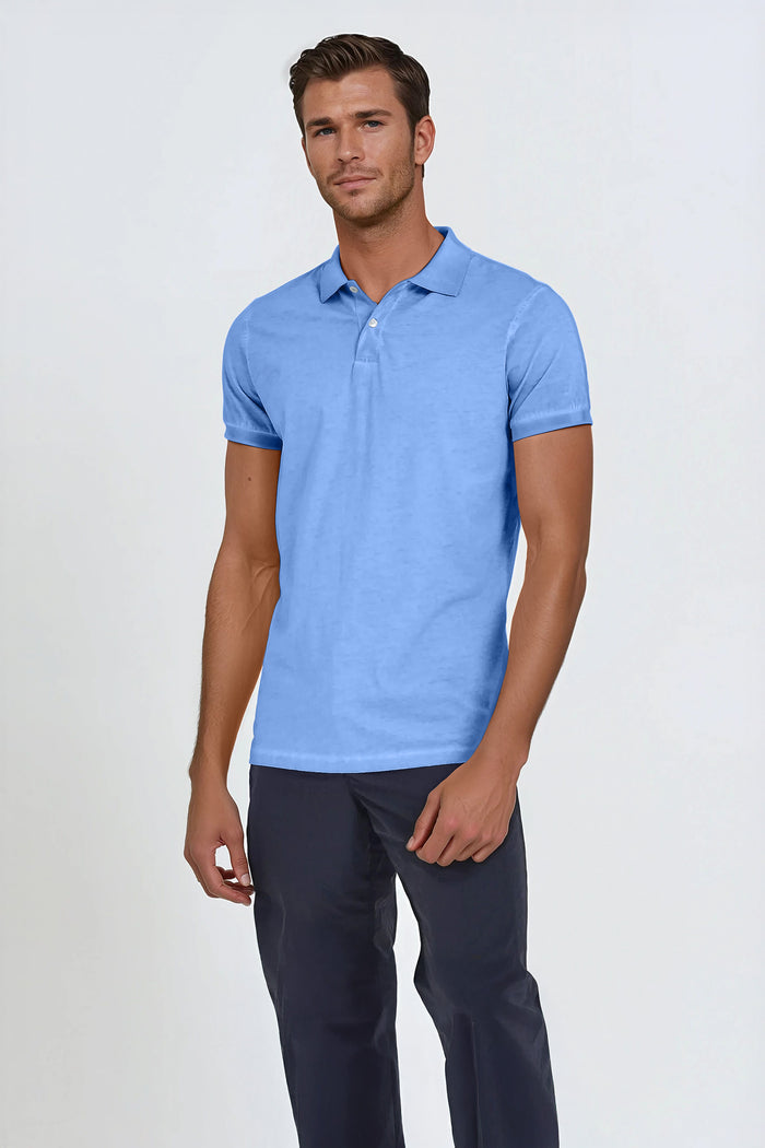 Jersey Polo - Santorini
