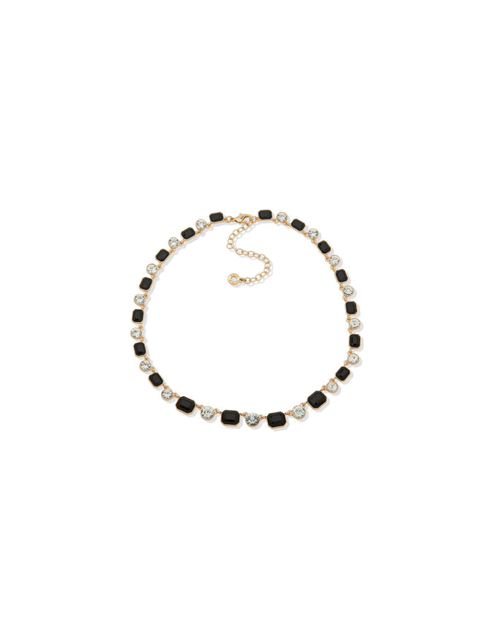 Anne Klein Gold Tone Jet Collar Necklace
