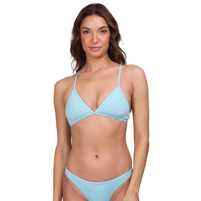 Jolyn Huckleberry Triangle Bikini Top front