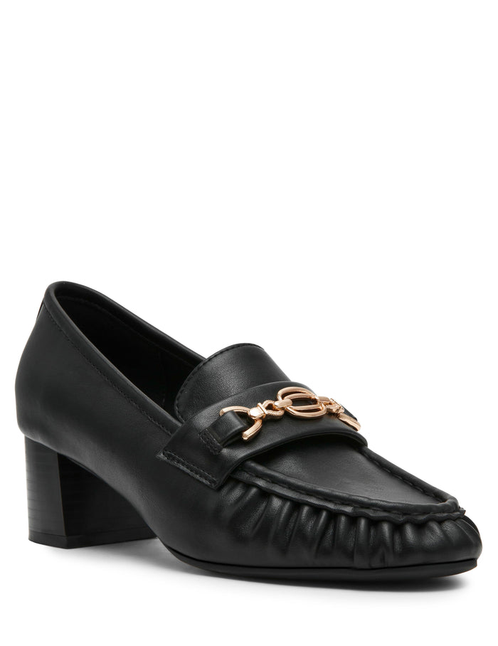 Anne Klein Black Smooth Karin Dress Loafer
