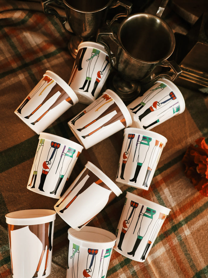 Kentucky Derby Jockey + Horse Legs Stadium Cups