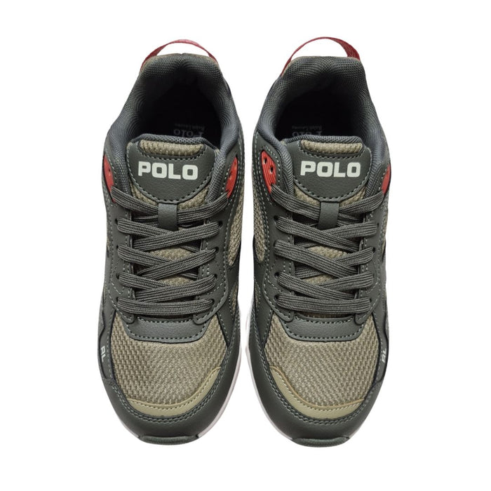 Khaki & Olive "Trackster" Trainers