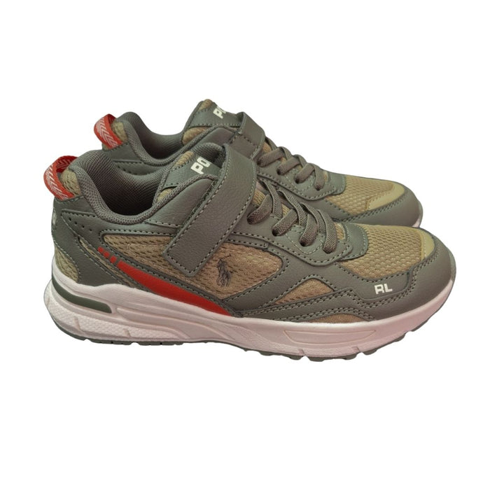 Khaki & Olive Velcro "Trackster" Trainers