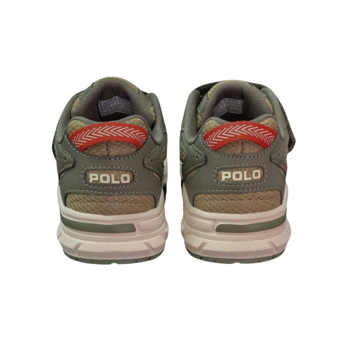 Khaki & Olive Velcro "Trackster" Trainers