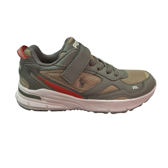 Khaki & Olive Velcro "Trackster" Trainers