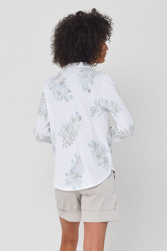 Leaf Art Pelican Polo in Shark - Polos