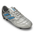 Leap7X ACTIVE-606 Grey Sports Lacing Football Shoes for Men by Liberty