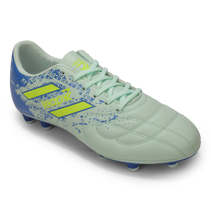 Leap7X ACTIVE-606 Sea Green Sports Lacing Football Shoes for Men by Liberty