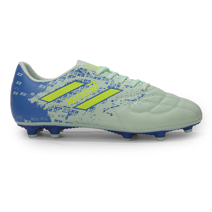 Leap7X ACTIVE-606 Sea Green Sports Lacing Football Shoes for Men by Liberty