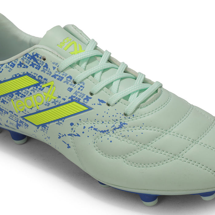 Leap7X ACTIVE-606 Sea Green Sports Lacing Football Shoes for Men by Liberty