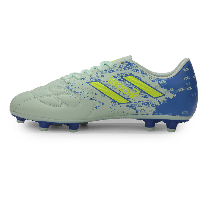 Leap7X ACTIVE-606 Sea Green Sports Lacing Football Shoes for Men by Liberty