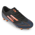 Leap7X ACTIVE-86E Black Sports Lacing Football Shoes For Men & Kids By Liberty