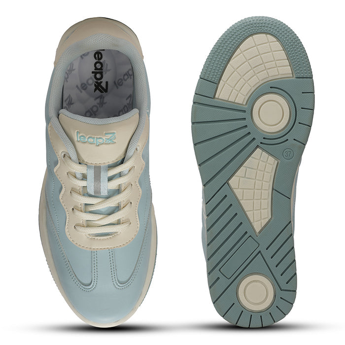 Leap7X ACTO109E Blue Casual Lacing Sneakers for Women by Liberty