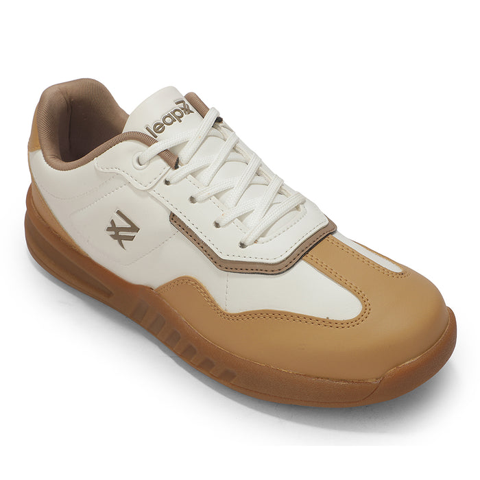 Leap7x Beige Casual Lacing Sneakers For Women ACTO229E By Liberty