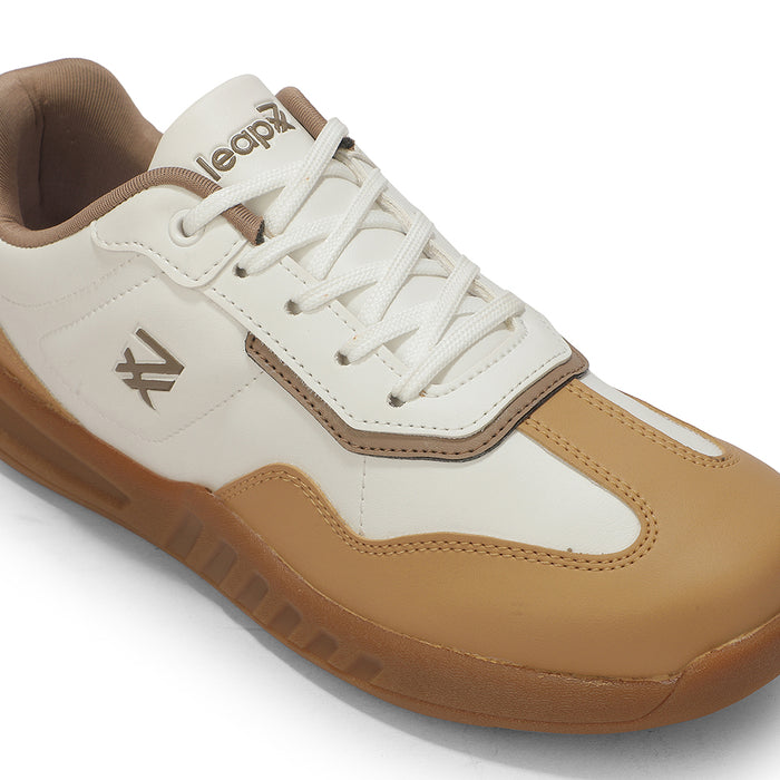 Leap7x Beige Casual Lacing Sneakers For Women ACTO229E By Liberty
