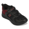 Leap7X Black Sports Non Lacing Walking Shoes For Kids Primek 6 By Liberty