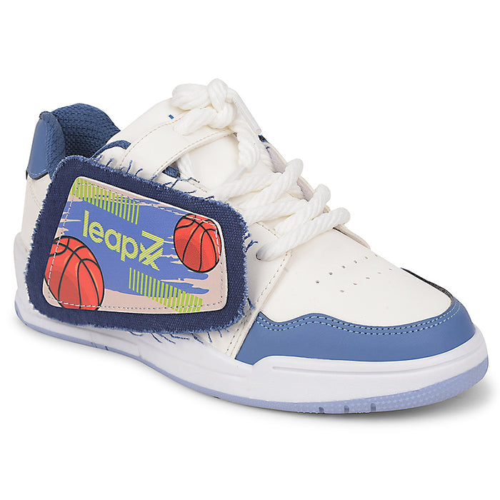 Leap7x Blue Casual Lacing Sneakers For Kids ENVY-2 By Liberty