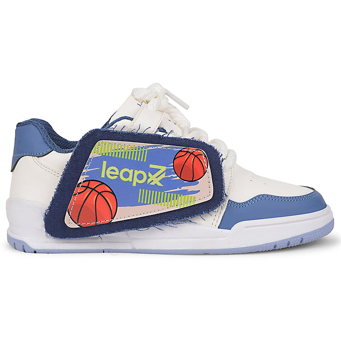 Leap7x Blue Casual Lacing Sneakers For Kids ENVY-2 By Liberty