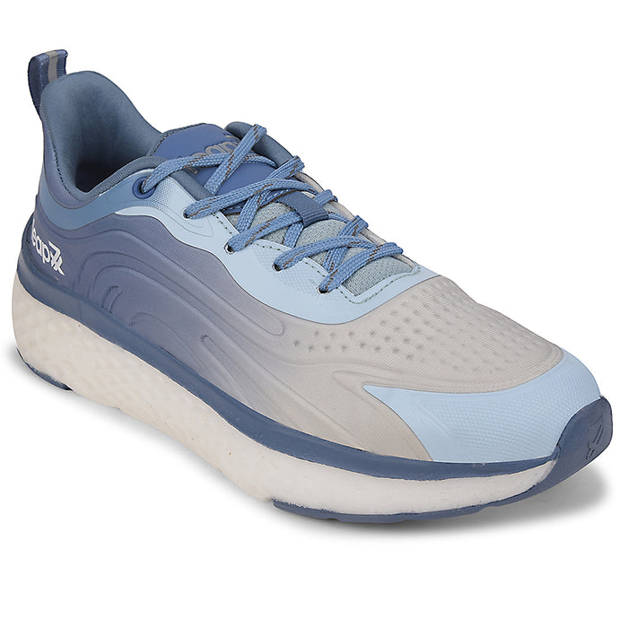 Leap7x Blue Sports Lacing Running Shoes For Men NITRUN-10 By Liberty