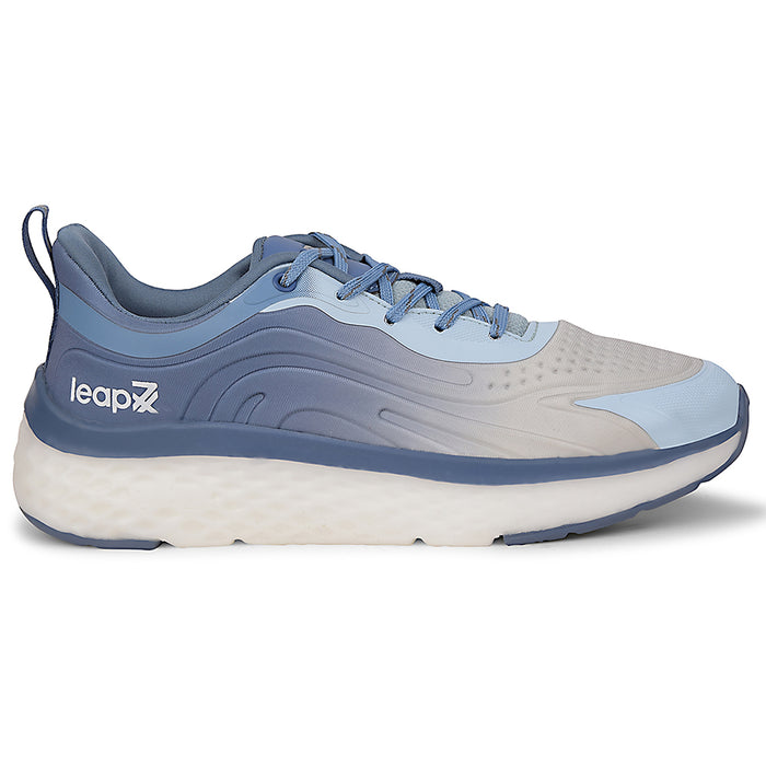 Leap7x Blue Sports Lacing Running Shoes For Men NITRUN-10 By Liberty