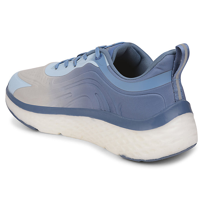 Leap7x Blue Sports Lacing Running Shoes For Men NITRUN-10 By Liberty
