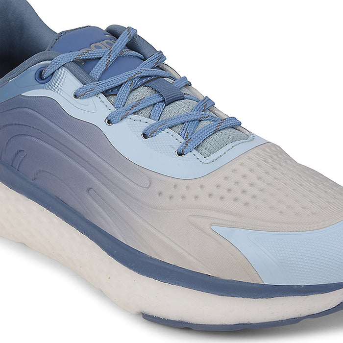 Leap7x Blue Sports Lacing Running Shoes For Men NITRUN-10 By Liberty